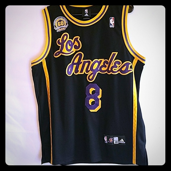 NWT MEN 56 XXL NIKE KOBE BRYANT LA LAKERS NBA BASKETBALL JERSEY BLACK #8 LIMITED